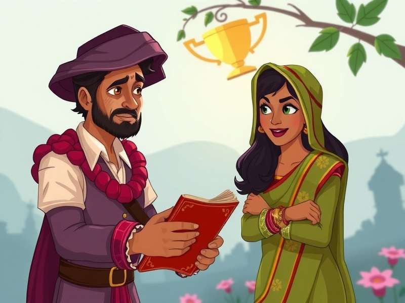 Chai Glory March Character Art - Raj and Meera